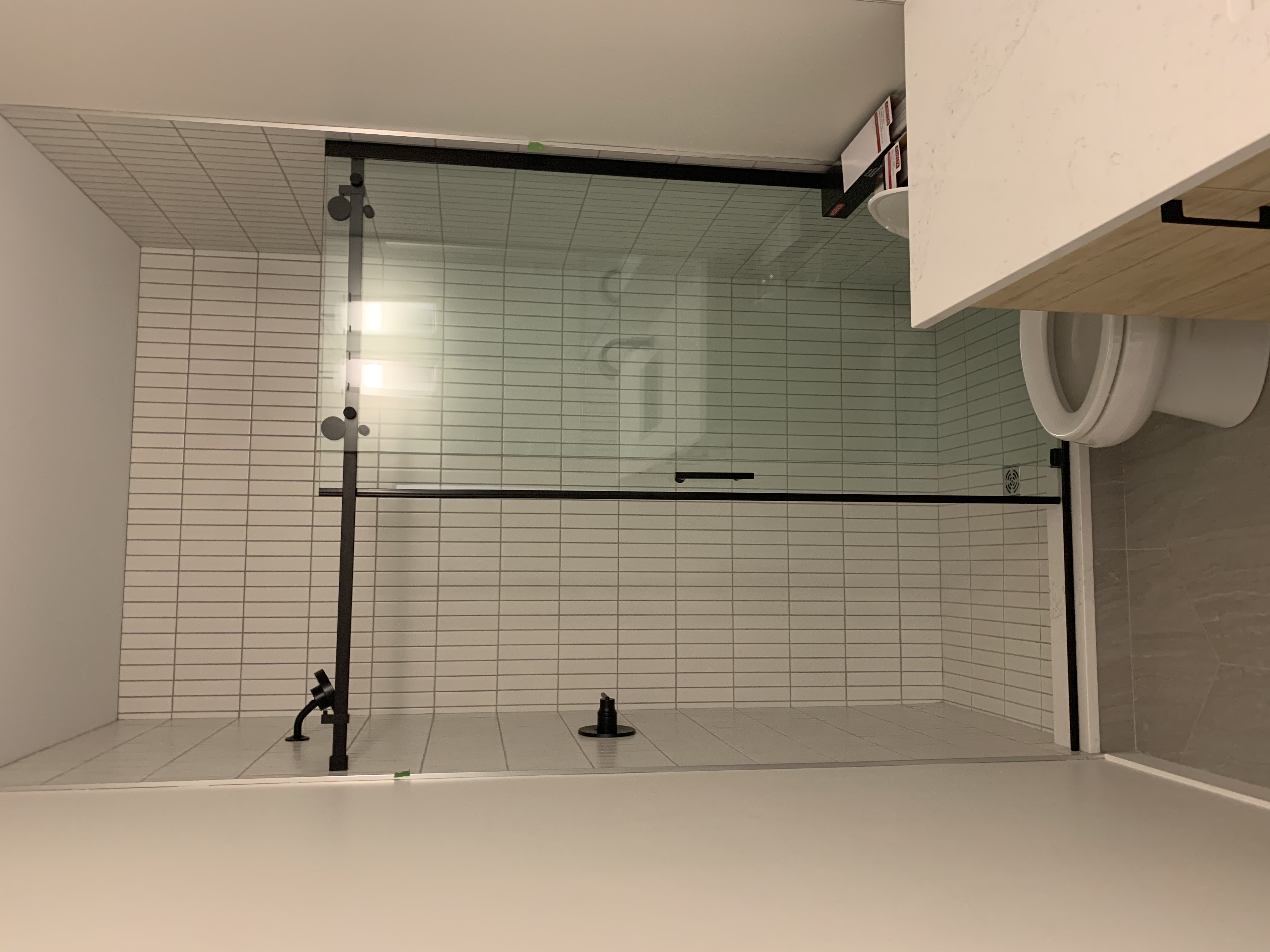 Shower project in Spruce Grove