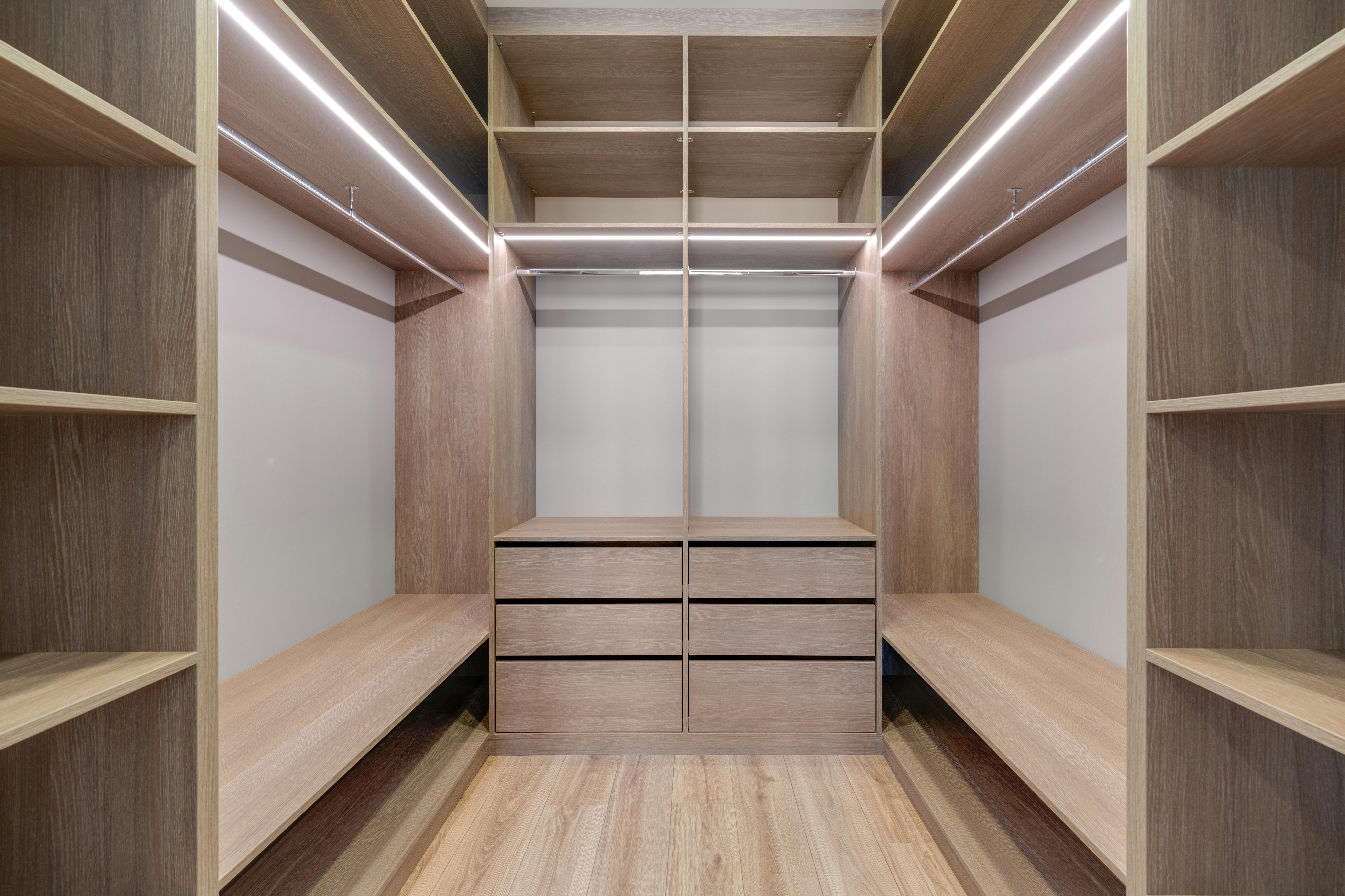 Custom closet and shelving system